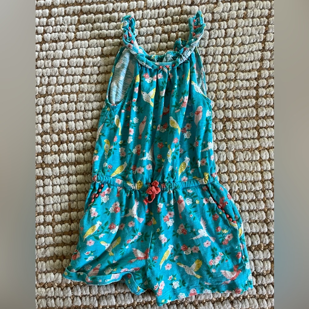 Boden Colorful Bird Print Romper